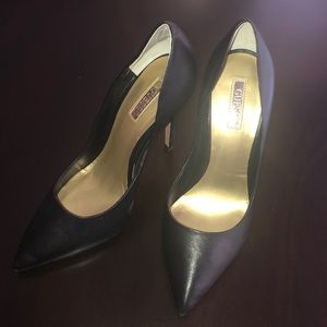 Black Leather Pumps NWOT